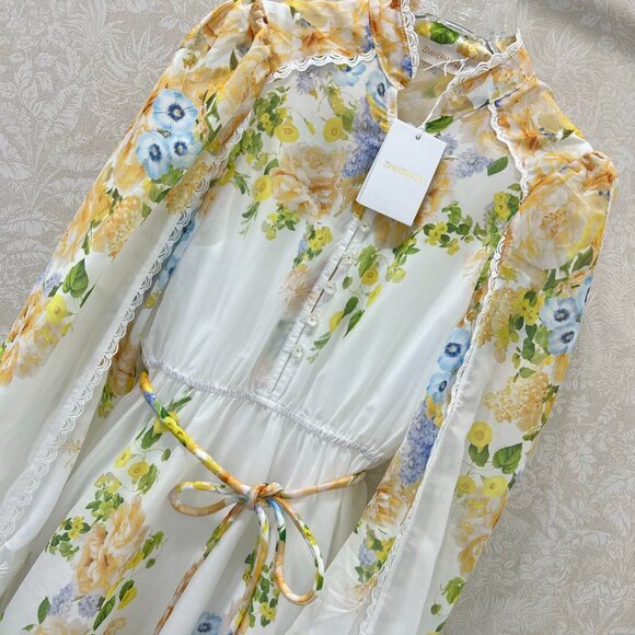 ✨Zimmermann floral plunge dress - Picture 7 of 8